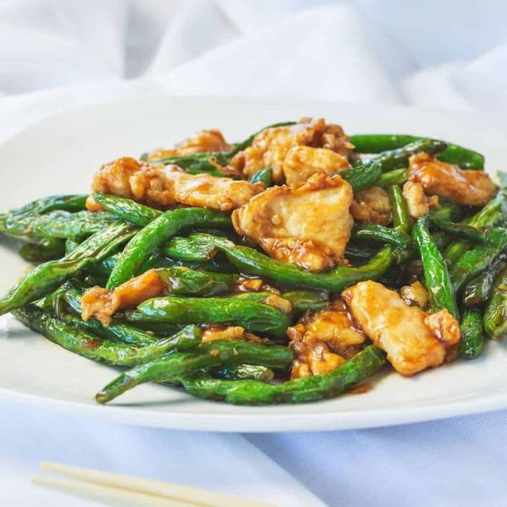 Chicken with String Beans / 四季豆炒鸡片