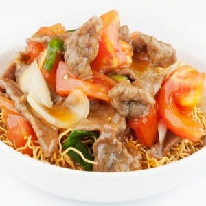Beef with Tomato Chow Mein / 番茄牛炒面