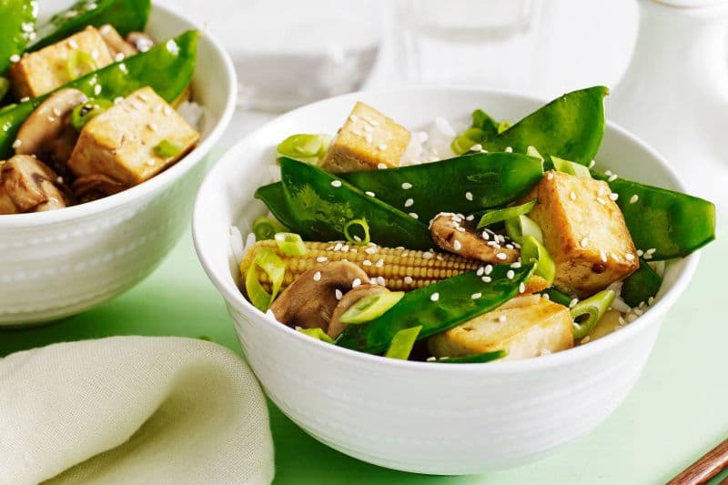 Mushrooms with Snow Peas / 雪豆蘑菇