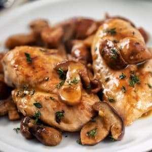Chicken with Black Mushroom / 双冬鸡
