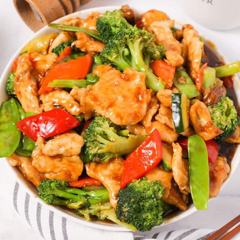 Chicken with Assorted Vegetables / 什锦鸡片