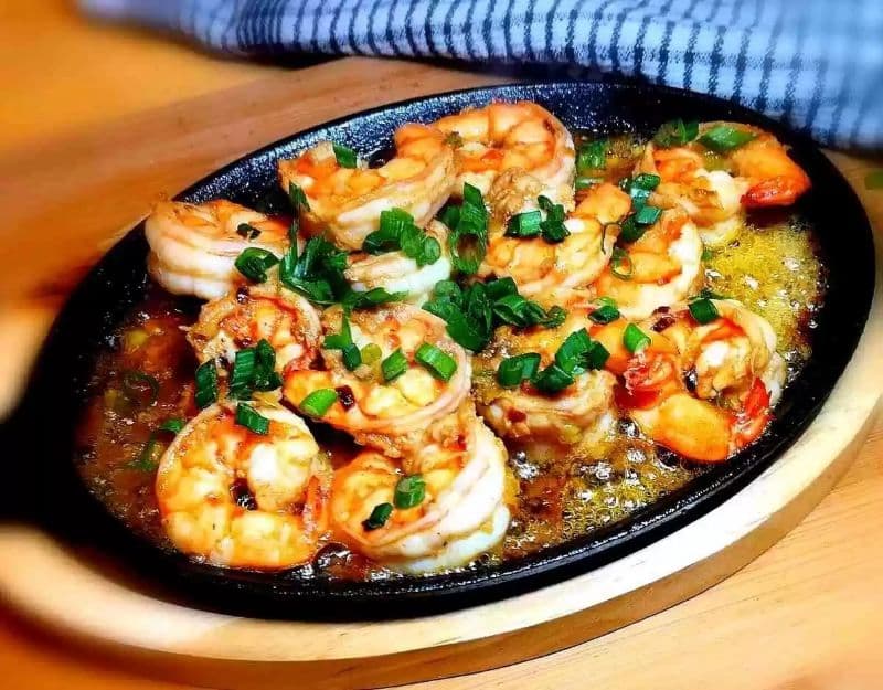 Sizzling Shrimp Platter / 铁板虾