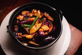 Eggplant Chicken with Brown Sauce / 茄子鸡